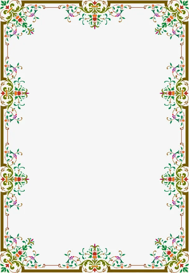 中国风框架装饰免抠