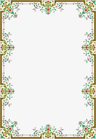 中国风框架装饰免抠