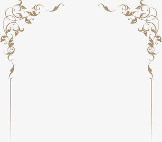 绿色欧式藤蔓框架免抠
