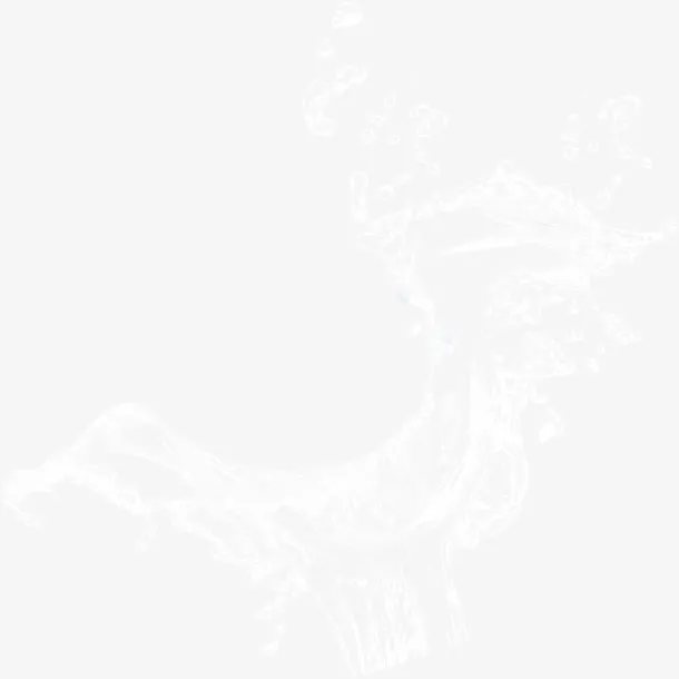 创意合成白色的梅花鹿造型设计免抠