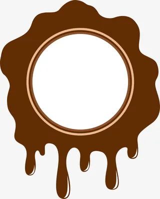 巧克力标签免抠