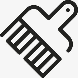 倾斜的大刷子图标免抠