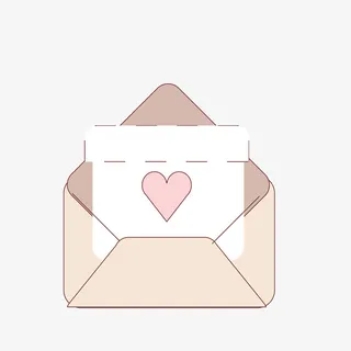 粉色信件矢量图标免抠