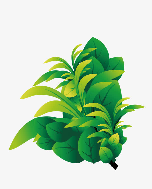 约会春天绿色植被免抠