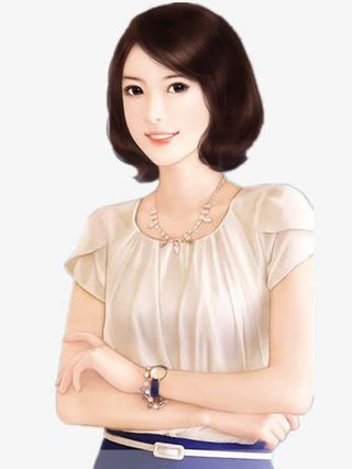 现代美女免抠