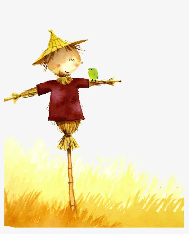 萌萌哒稻草人免抠
