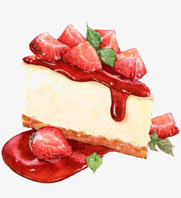 草莓蛋糕免抠