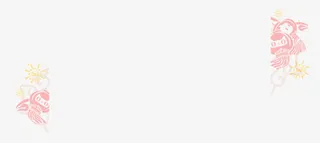 中国风红色剪纸花纹免抠