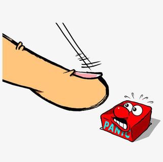 手指准备按下按钮免抠