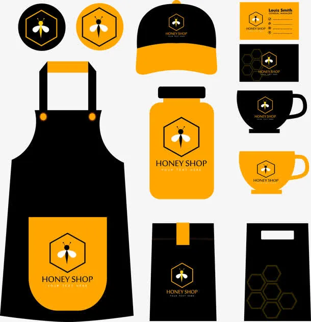 彩色围裙杯子免抠