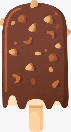 立体美味巧克力冰棍免抠