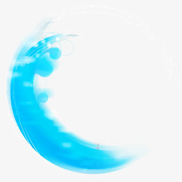 蓝色光晕元素免抠