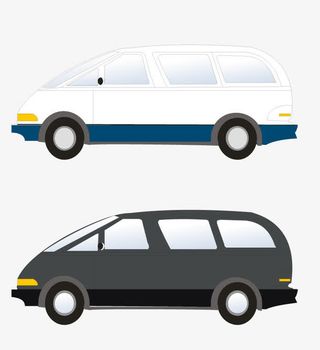 商务车轮廓设计图免抠