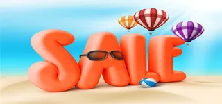 夏日销售创意海报背景高清