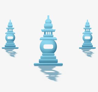 旅行风景插图三潭印月免抠