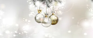 银色彩球背景高清