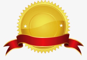 手绘奖章免抠标签元素