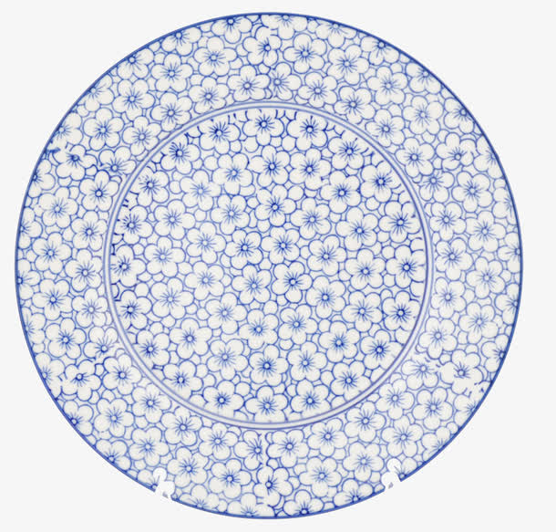 青花瓷盘子免抠