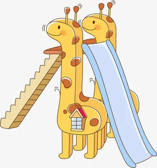 卡通滑梯免抠
