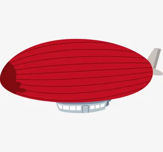 卡通装饰热气球小清新插画免抠