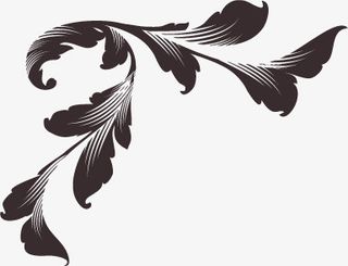 欧式花纹花边边框素材免抠