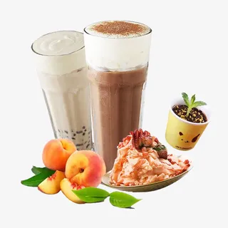奶茶水果冰沙组合免抠 奶茶水果冰沙组合免抠