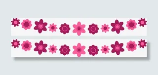 彩色装饰吊旗图片免抠