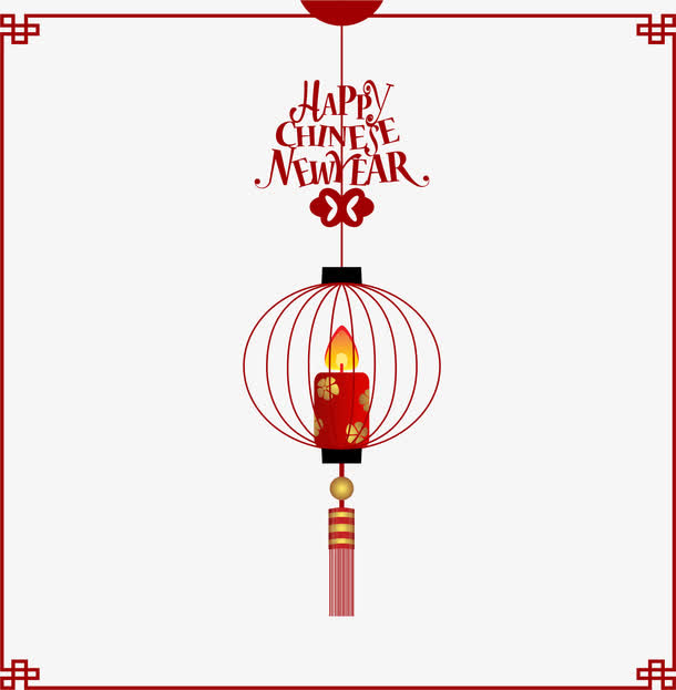 中国风灯笼海报免抠