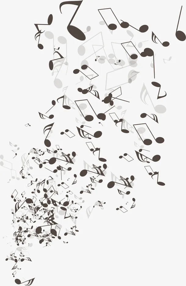 音符漂浮素材免抠