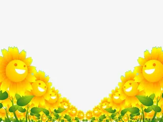 手绘太阳花免抠