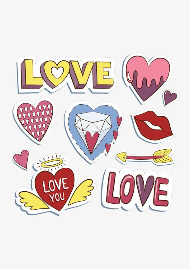 love艺术字免抠