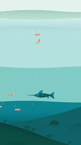 手绘卡通海底场景H5背景高清