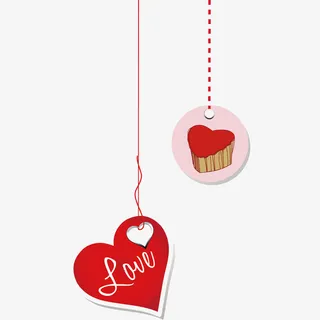 爱心吊牌免费下载免抠