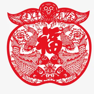 中国风创意剪纸免抠 中国风创意剪纸免抠