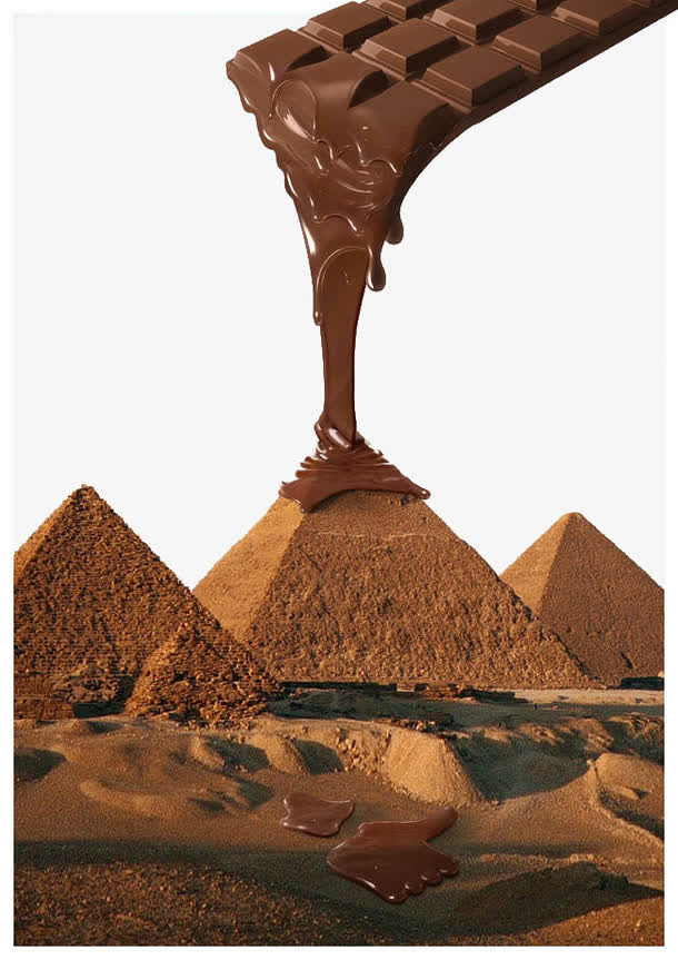 巧克力创意海报免抠