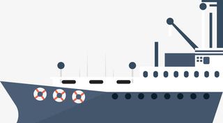 轮船矢量图免抠