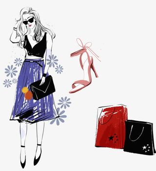 美丽时尚女郎免抠