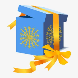 卡通文艺精美礼盒设计包装设计免抠