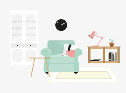 扁平化沙发免抠