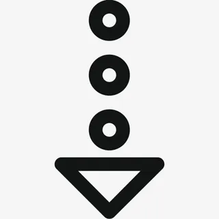 箭头向下箭头点缀虚线箭头下来豪免抠