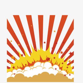 装饰图案  火焰波浪  海报b免抠