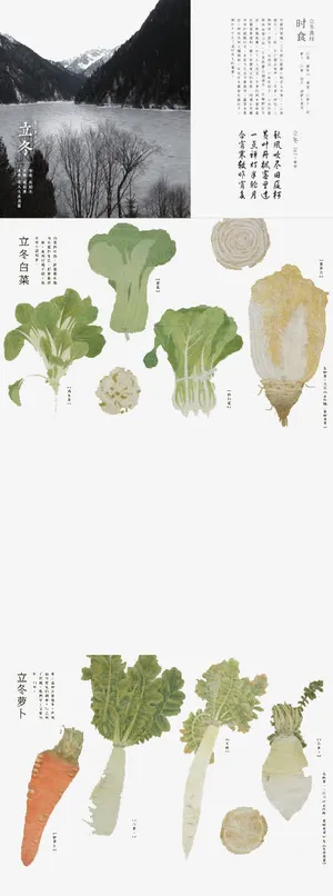 立冬饮食合集免抠