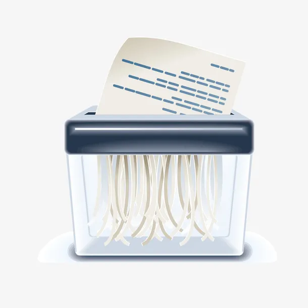 销毁纸张图片免抠