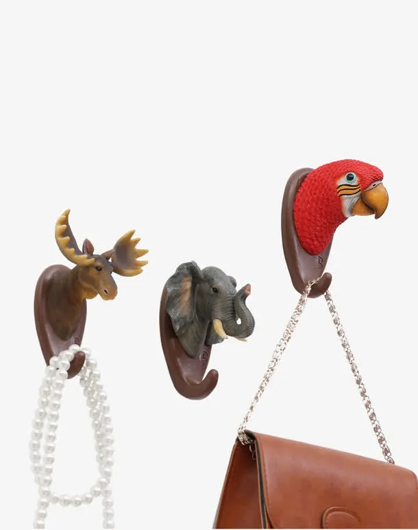 创意家居动物挂钩免抠