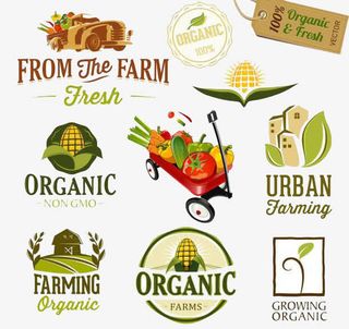 原生态农场徽章免抠