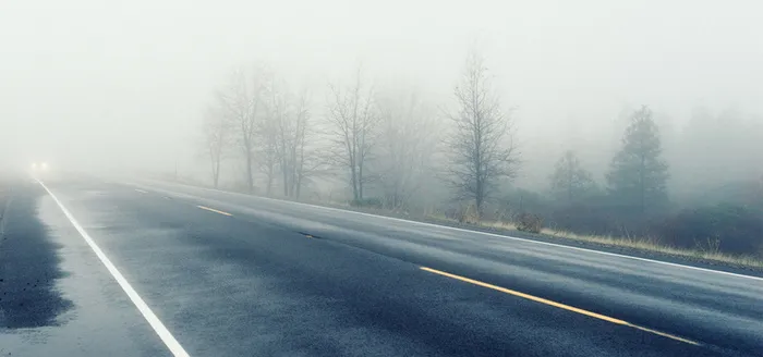 公路冬季积雪大雾雾霾海报banner高清