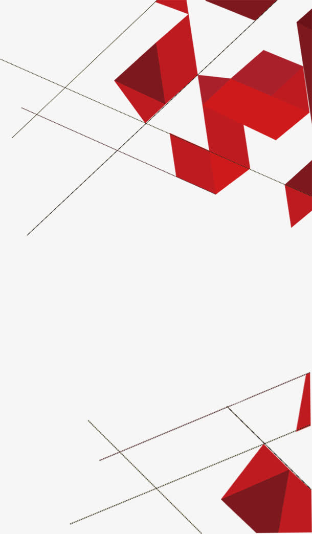 大气红色边框免抠