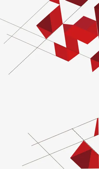 大气红色边框免抠