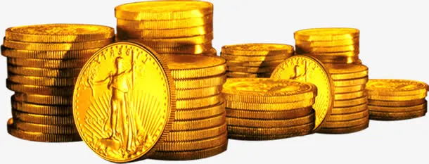 高档商业金币财富免抠