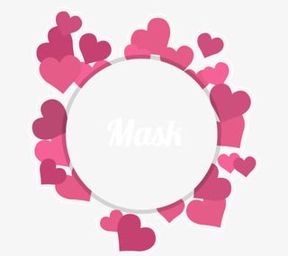 创意爱心圆形边框免抠